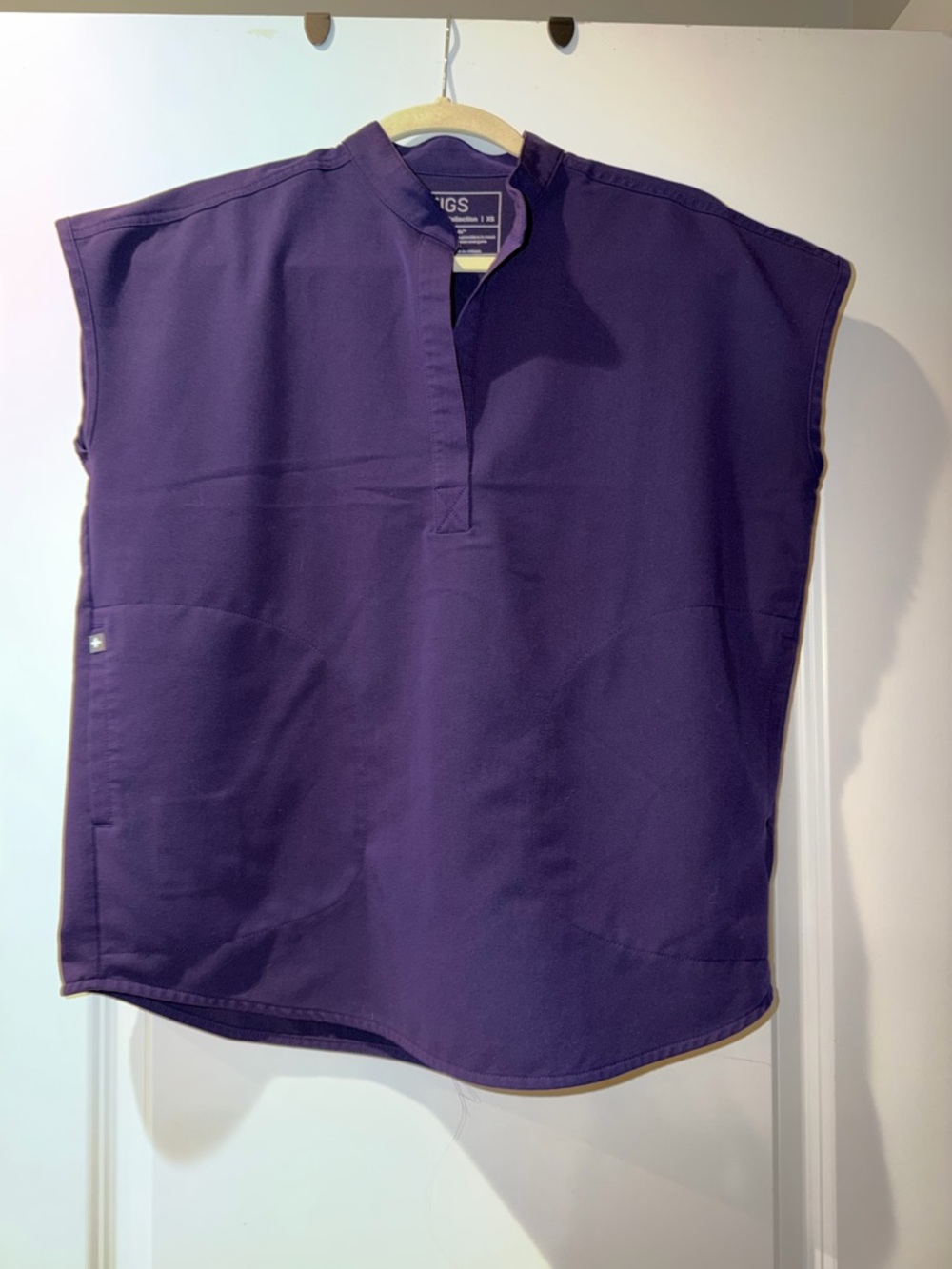 FIGS Rafaela Scrub Top in Purple Jam
